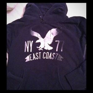 Navy Blue American Eagle Hoodie