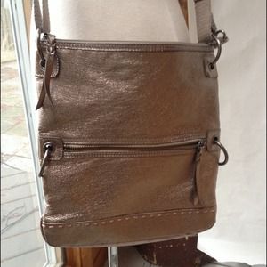 The Sak cross body leather metallic purse