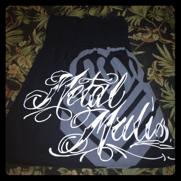 Metal mulisha tube top