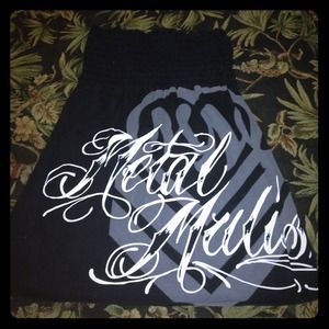 Metal mulisha tube top