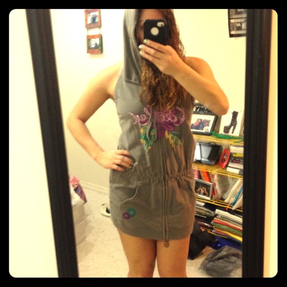 Hooded ecko dress
