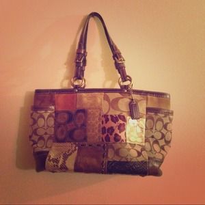 Authentic Patched Coach Bag