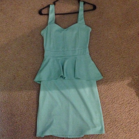 Mint green dress
