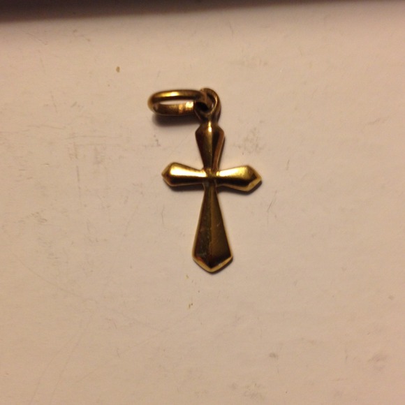 Solid gold cross