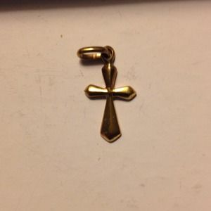 Solid gold cross