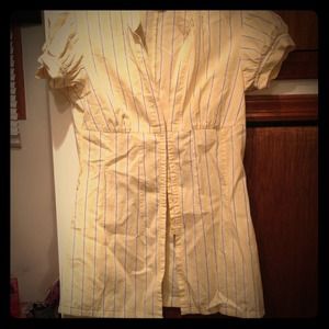 Yellow GUESS shirt dress