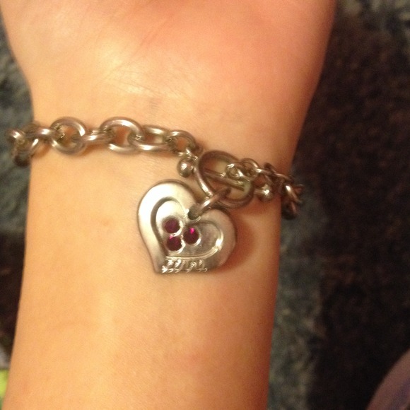 Silver charm bracelet 😍