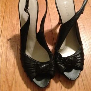 Nine West sling back heels
