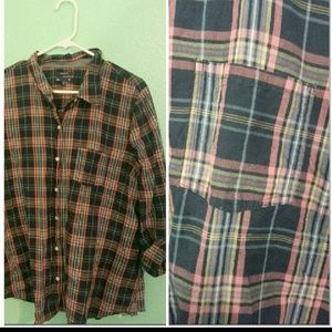 Plaid long sleeve shirt