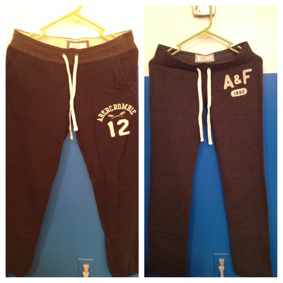 Two A&F sweater pants