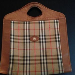 Authentic Burberry laptop tote
