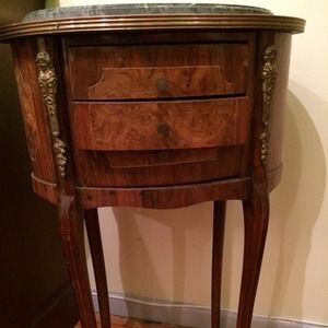 Marble top table beautiful antique