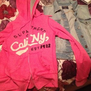 Jean Vest and Pink Jacket