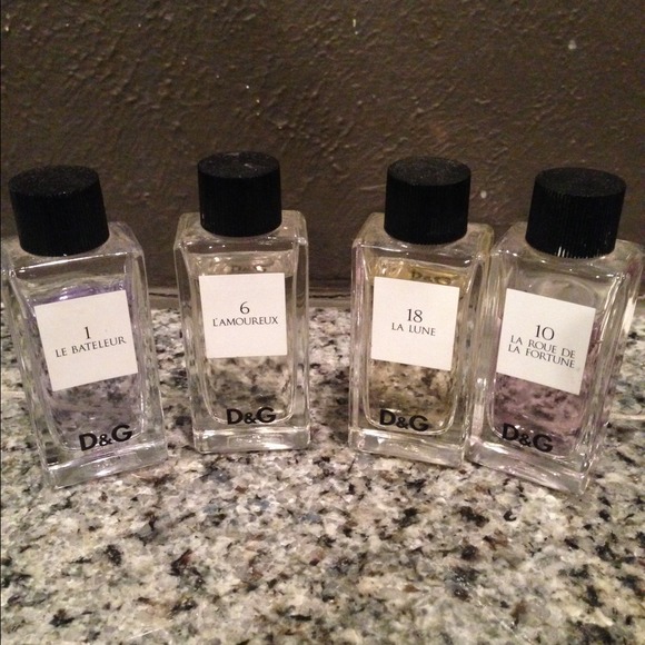 D & G #'s 1, 6, 10, & 18 .67 FL OZ Eau De Toilette
