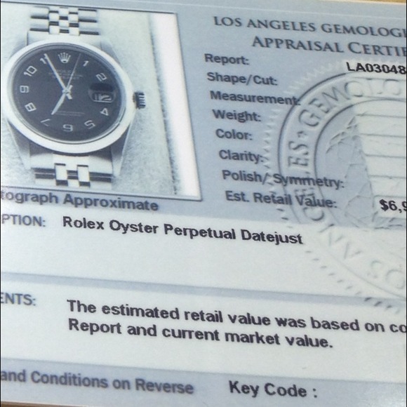 Rolex unisex authentic watch