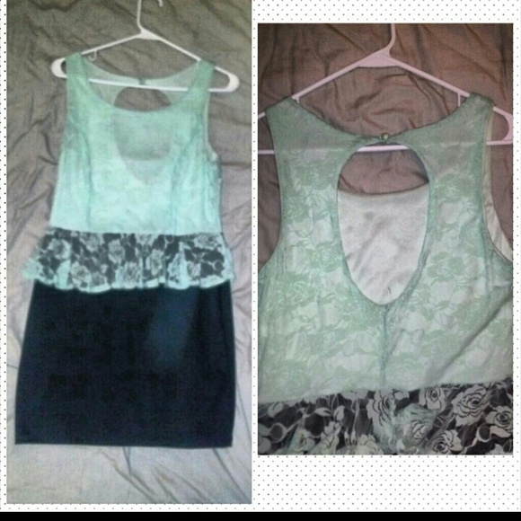 SOLD!! Peplum mini dress