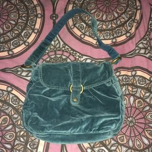 American Eagle Velvet Hobo Handbag