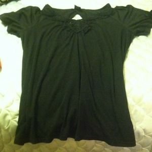 Black semi dressy shirt