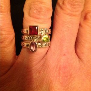 Silpada Sterling stack rings