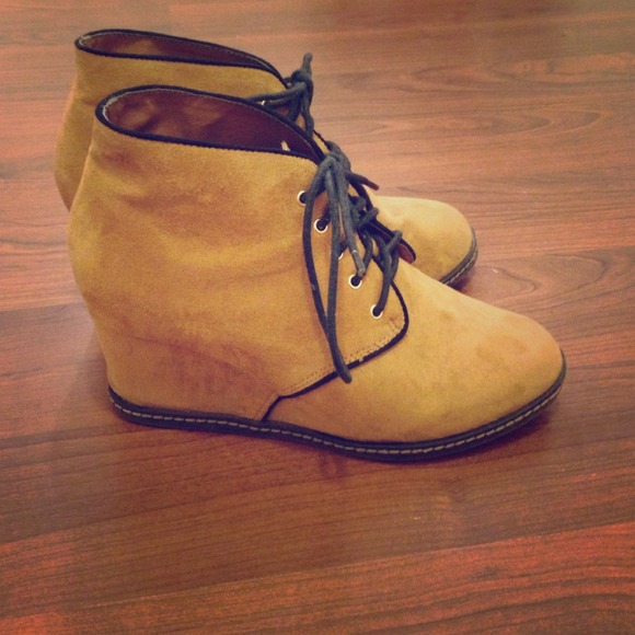 Forever 21 Boots - F21 suede wedges!
