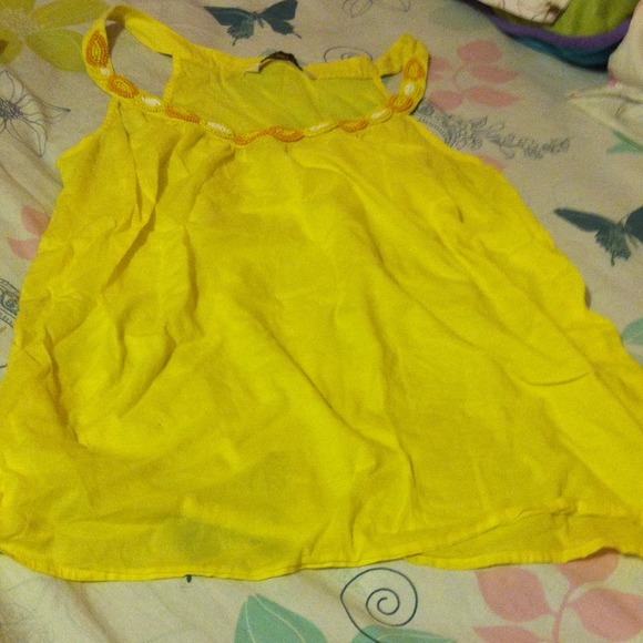 Yellow old navy tank top!
