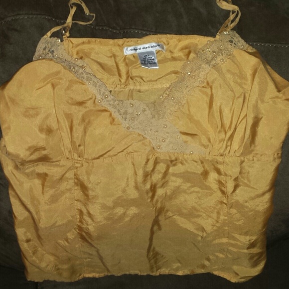 Richard Malcolm Beaded Silk tank top