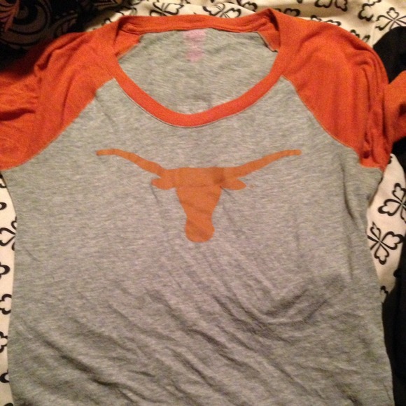 Vs Pink Longhorns baseball tee!