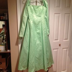 Faviana NY Lime Green Prom Dress!