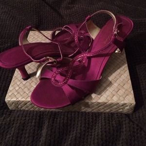 Magenta high heels