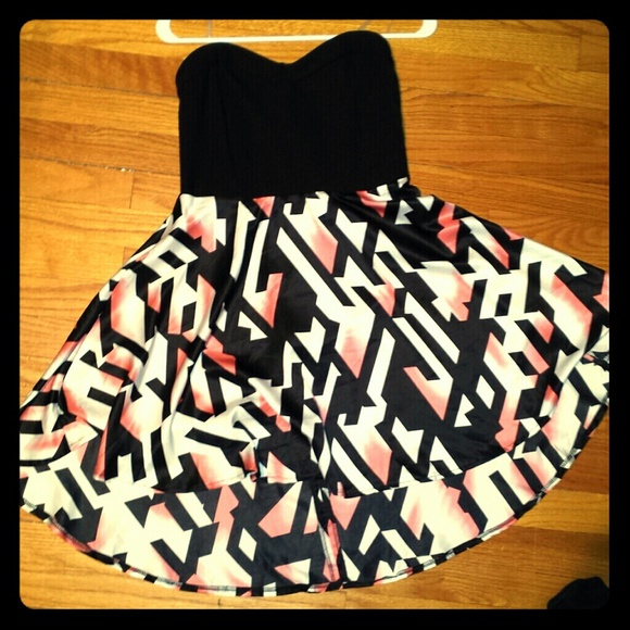 Mini Party Dress with Caged Back