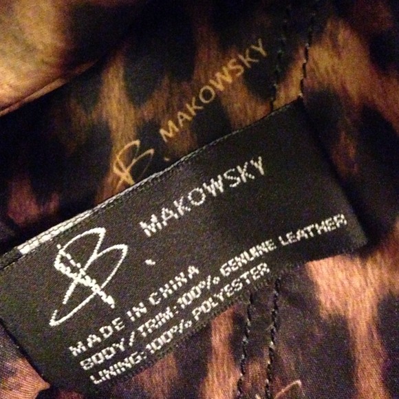 REDUCED!  B MAKOWSKY LEATHER BAG $69 FINAL PRICING - Picture 4 of 4