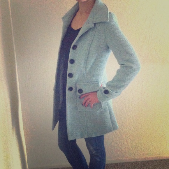 💦Wet seal - blue pea coat💦