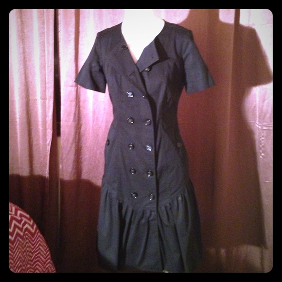 Burberry- Double breasted Black dress