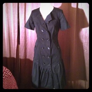 Burberry- Double breasted Black dress