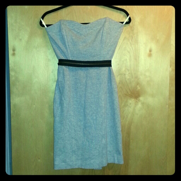 Corey Lynn Calter Grey Strapless Dress