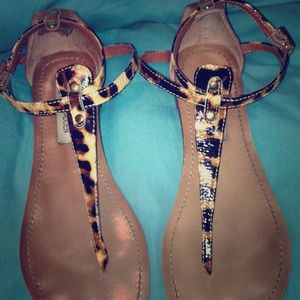 Sold🚫Leopard Steve Madden sandals❤️