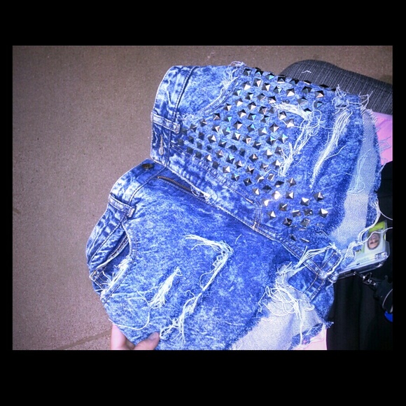 High waisted designer shorts size small
