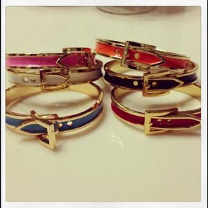 New enamel adjustable belt bangles