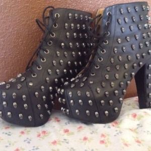 Jeffery campbell skull litas & vs sweatshirt