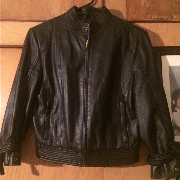 ARDEN B Leather jacket 100% lamb leather Size med