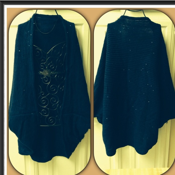 Cute Batwing Sweater/w Sequins