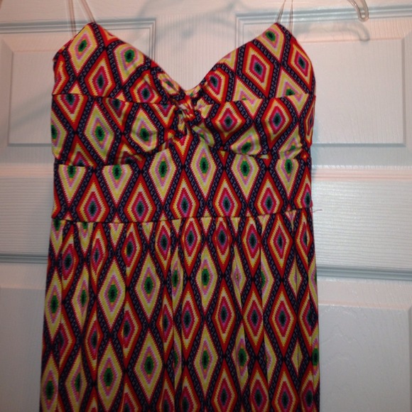 Boutique strapless maxi dress