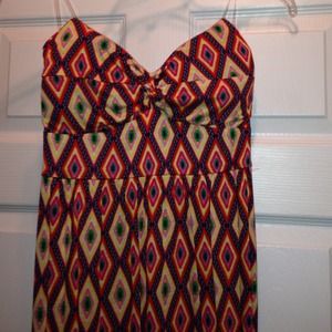 Boutique strapless maxi dress