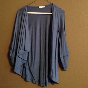 Blue cardigan