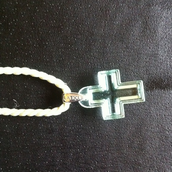 LALIQUE Jewelry Crystal Cross Pendant Poshmark