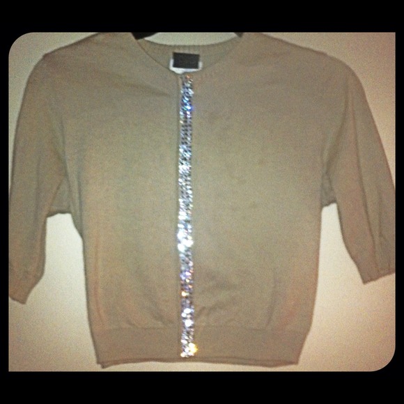 Dolce & Gabbana satinsuit - sweater w/ crystals