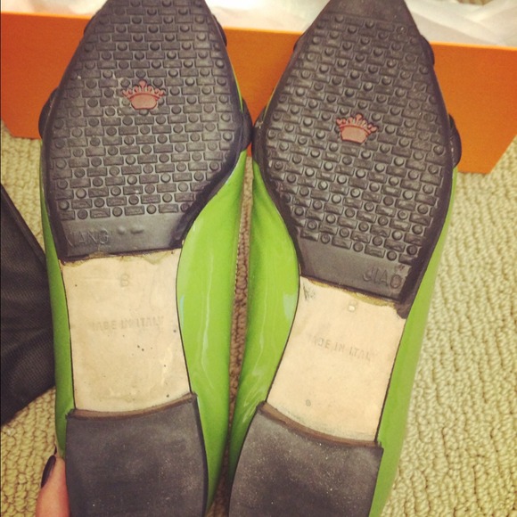 Reserved Kate spade green cross bow flat - Picture 3 of 4