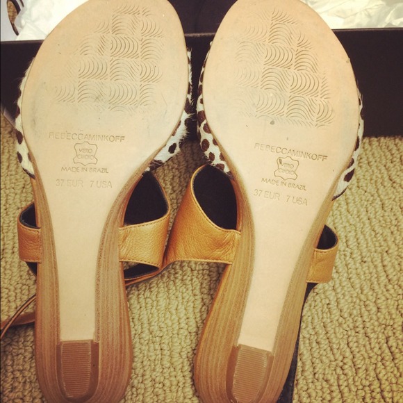 Reserved Rebecca mincoff low wedge open toe shoes - Picture 4 of 4