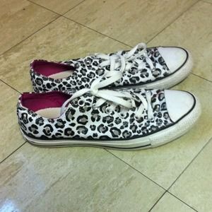White leopard converse