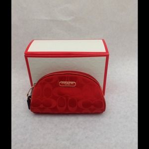 Coach small makeup bag